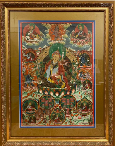 Antique Framed Thangka