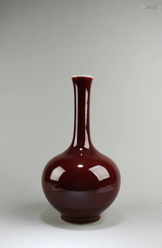 Chinese Ox Blood Color Porcelain Vase