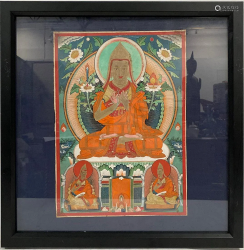 A Thangka Painting of Je Tonghapa