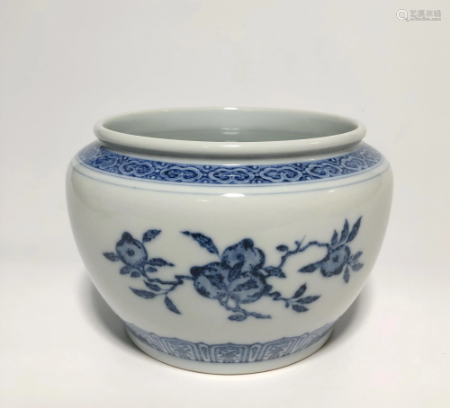 Porcelain blue and white jars