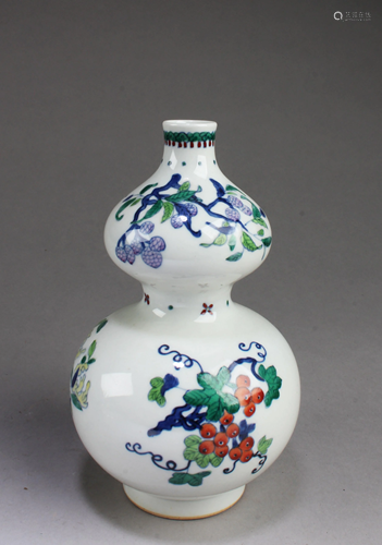 Chinese Porcelain Double Gourd Vase