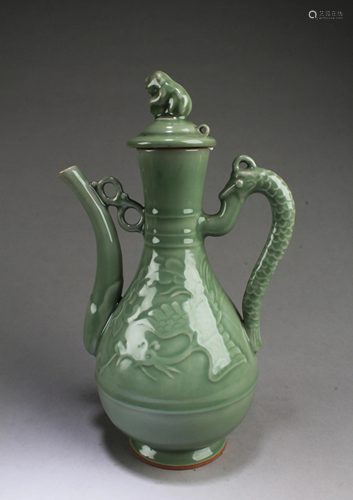 Chinese Celadon Teapot