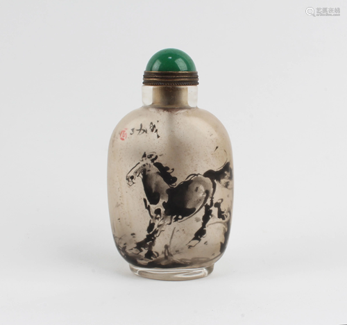 A Peking Glass Snuff Bottle