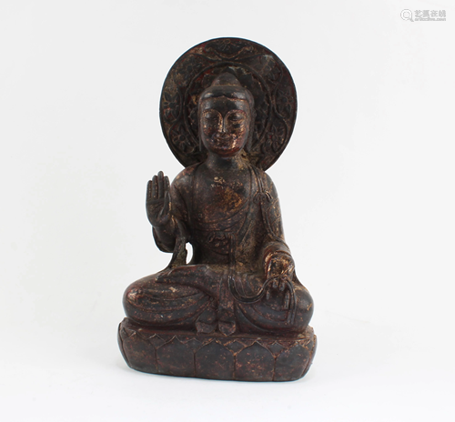 A Gilt Bronze Buddha Statue