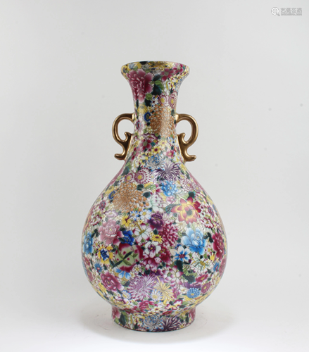 Chinese Polychrome Porcelain Vase