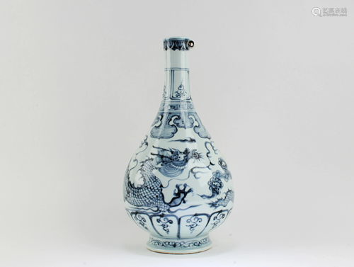 Chinese Blue & White Porcelain Vase