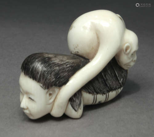 A late 19th century Japanese netsuke from Meiji