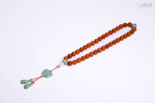 Amber Stone Beads Bracelet