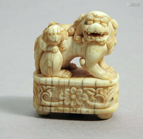 An 18th century Japanese netsuke from Edo period