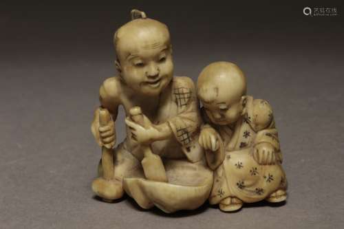 A late 19th century Japanese netsuke from Meiji period