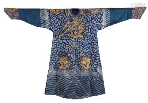 Blue dragon robe