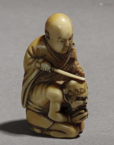 A Japanese netsuke circa 1800