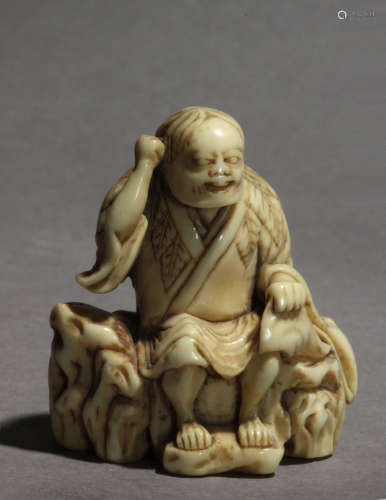 An early 18th century Japanese netsuke from Edo period