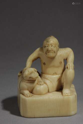 A mid 18th century Japanese netsuke from Edo period