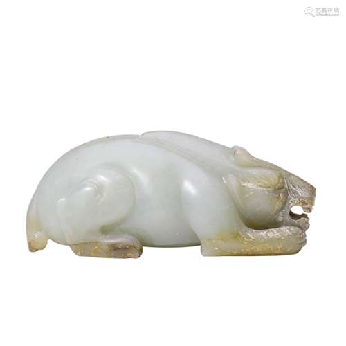 A White Jade Beast Ornament