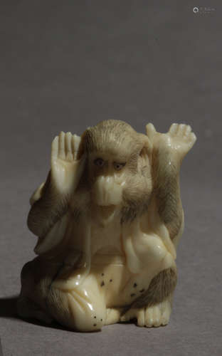 A late 19th century Japanese netsuke from Meiji period