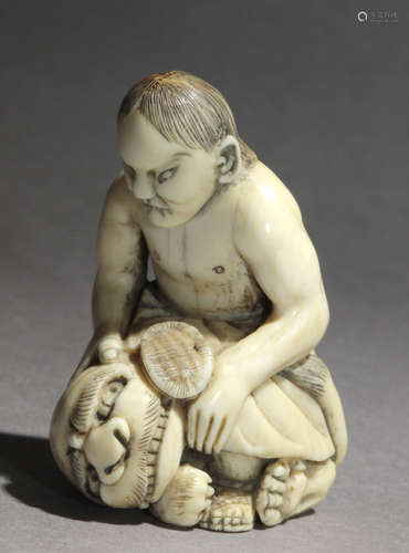 An early 19th century Japanese netsuke from Meiji period