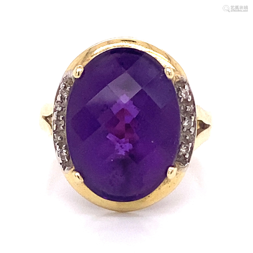 14k Amethyst Ring