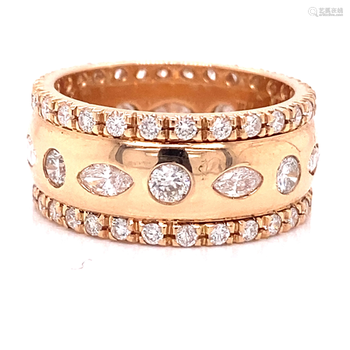 18k Diamond Band