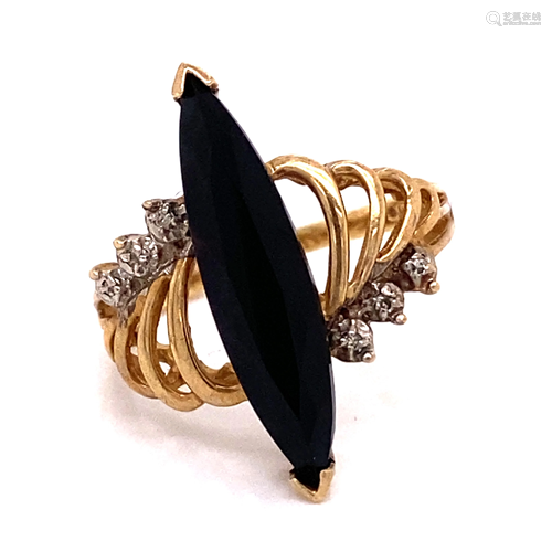 10k Onyx Ring