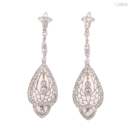 Platinum Diamond Earrings