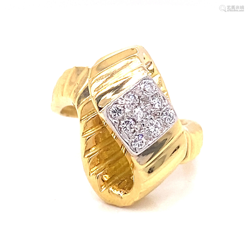 JOSE HESS 18K Diamond Cocktail Ring