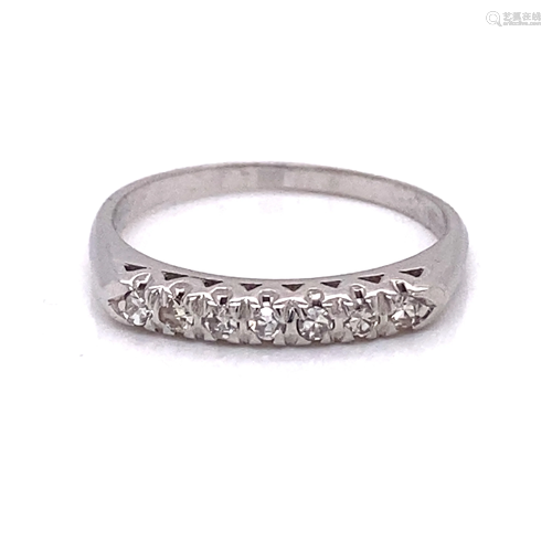 18k Diamond Wedding Band