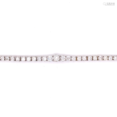 18k Diamond Tennis Bracelet