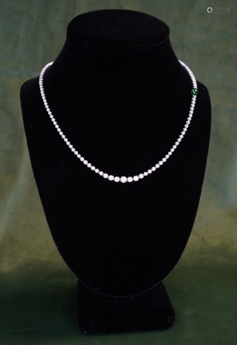 18k Diamond Tennis Necklace