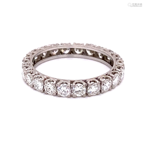 Platinum Eternity Diamond Band