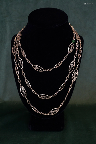 18k Victorian Long Chain