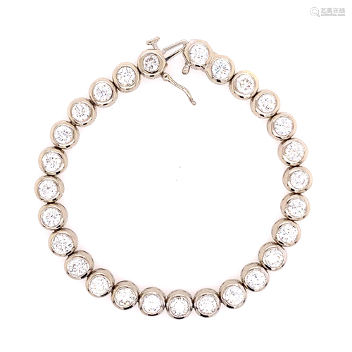 18k Diamond Tennis Bracelet