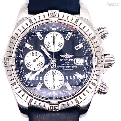 Stainless Steel Chronographe BREITLING Rubber Band