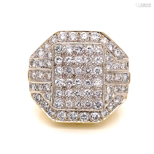 18k Diamond Pinky Ring