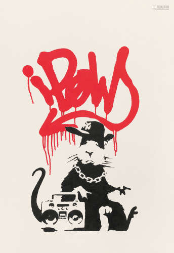 BANKSY Gangsta Rat WCP Reproduction
