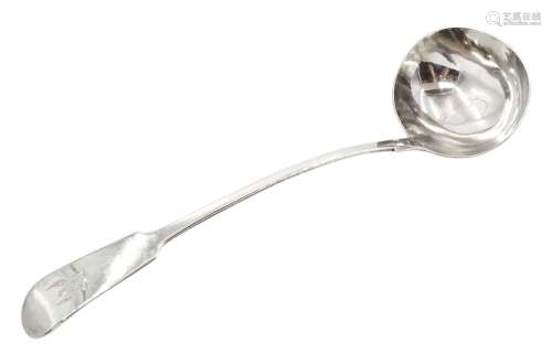 Victorian Scottish silver ladle