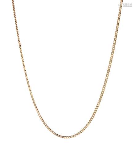 Early-mid 20th century gold link necklace