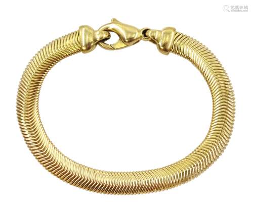 9ct gold herringbone link bracelet