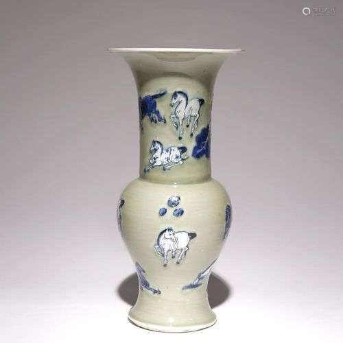 VASE YEN YEN CHINOIS DE TYPE CELADON 