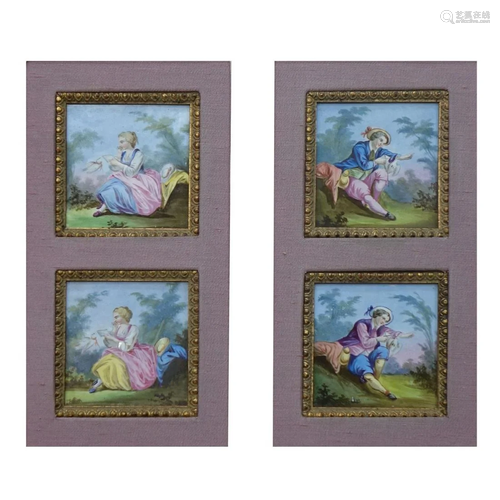 Pair of Porcelain Plaques