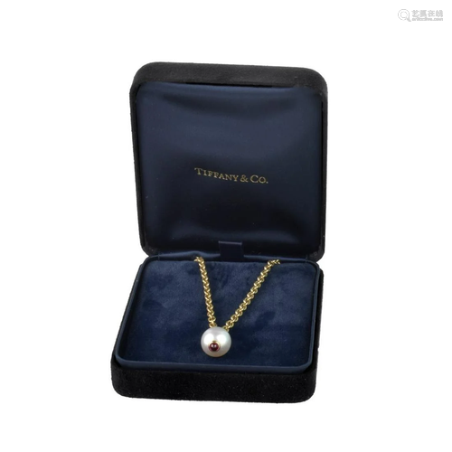 Tiffany & Co 18K and Pearl Necklace