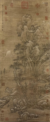 A CHINESE PAINTING OF MOUNTAIN SCENE, XIA GUI