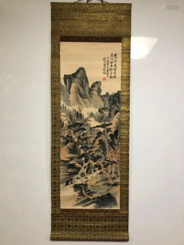 A CHINESE PAINTING OF LANDSCAPE, XIAO QIANZHONG