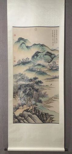 A TRADITIONAL CHINESE LANDSCAPE PAINTING, TANG YIN