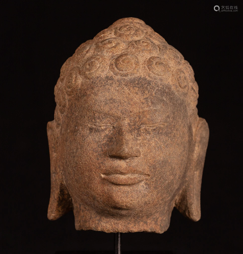 18th Century Antique Thai Buddha Head