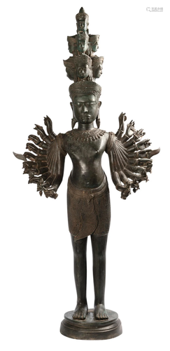 Antique Thai Style Southeast Asia Avalokiteshvara