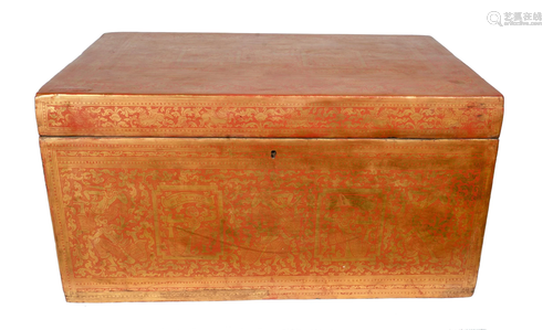 19th Century Burmese Sadaik or Lacquer Manuscript Box