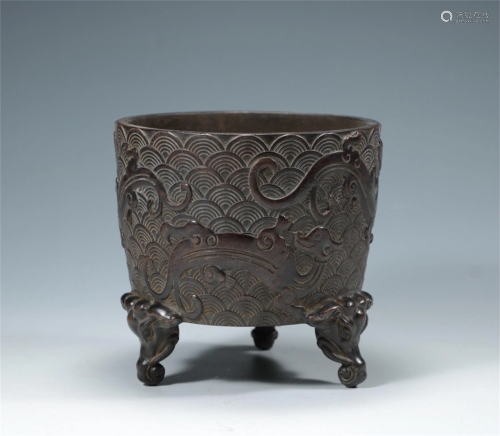 A Chinese Bronze Incense Burner