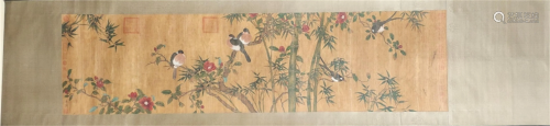 A Chinese Painting of Flowers and Birds