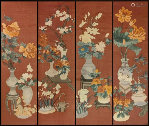A Set of Chinese Embroideries